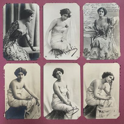 null Cavaliéri : lot de cartes postales anciennes sur la soprano Cavaliéri. Nombreux...