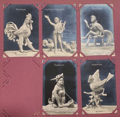 null Edmond Rostand : lot de cartes postales anciennes d’Edmond Rostand et ses pièces...
