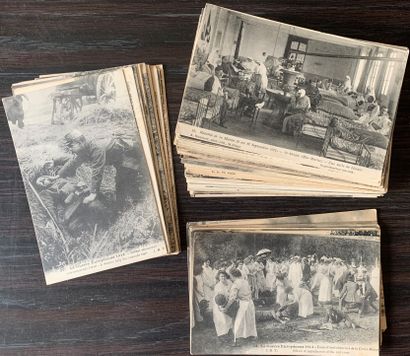null Guerre 14/18 : Lot de cartes postales anciennes sur la guerre de 1914/1918 :...