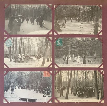 null Bois de Vincennes : lot de cartes postales anciennes sur la Bois de Vincennes...