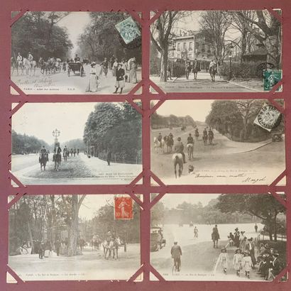 null Bois de Boulogne : lot de cartes postales anciennes sur le Bois de Boulogne...