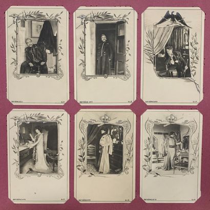 null Sarah Bernhardt : lot de cartes postales anciennes sur la comédienne Sarah Bernhardt....