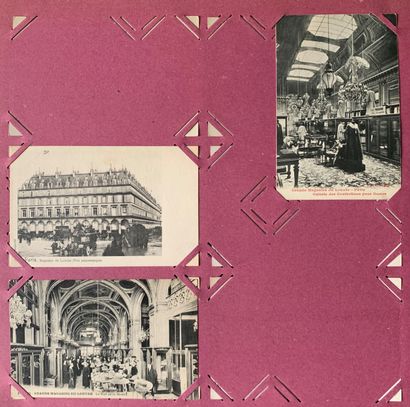 null Grands magasins de Paris : lot de cartes postales anciennes sur les grands magasin...