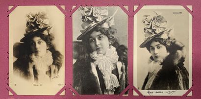 null Cavaliéri: lot of old postcards about the soprano Cavaliéri. Many portraits,...