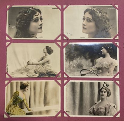 null Cavaliéri: lot of old postcards about the soprano Cavaliéri. Many portraits,...