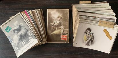  Cartes fantaisies sur les femmes : Lot de cartes postales fantaisies anciennes sur...