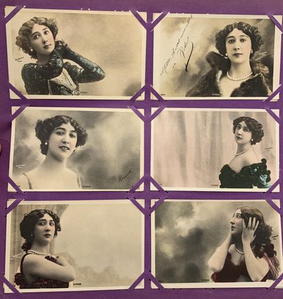 null Caroline Otero : lot de cartes postales anciennes sur l’artiste Otero. Nombreux...