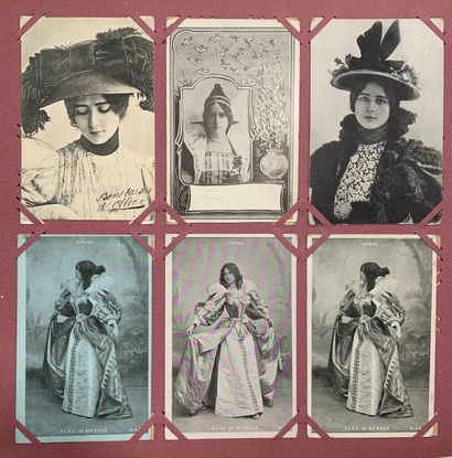 null Cléo de Mérode : lot de cartes postales anciennes sur la danseuse et icone de...