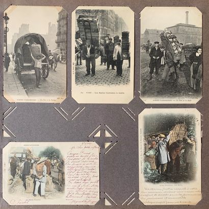 null Foires et Halles de Paris : lot de cartes postales anciennes sur les foires...