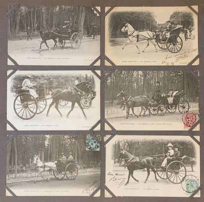 null Bois de Boulogne : lot de cartes postales anciennes sur le Bois de Boulogne...