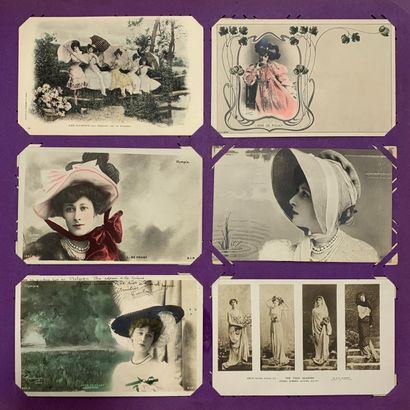 null Liane de Pougy : lot de cartes postales anciennes sur Liane de Pougy durant...