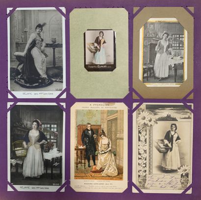 null Réjane Porel Gabrielle-Charlotte Réju) : lot de cartes postales anciennes sur...