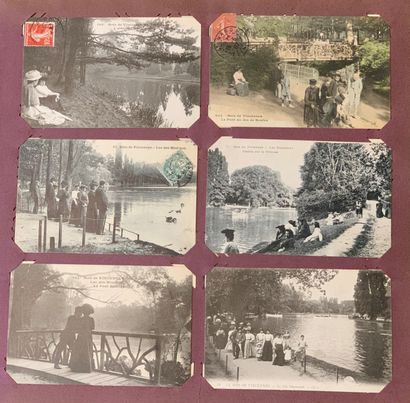 null Bois de Vincennes : lot de cartes postales anciennes sur la Bois de Vincennes...