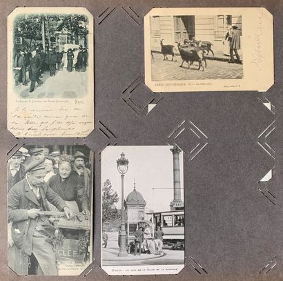 null Paris pittoresque : lot de cartes postales anciennes sur les Paris pittoresque,...