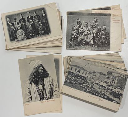null Turquie : lot de cartes postales anciennes sur la Turquie, Smyrne, … Scène de...