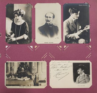 Edmond Rostand : lot de cartes postales anciennes...