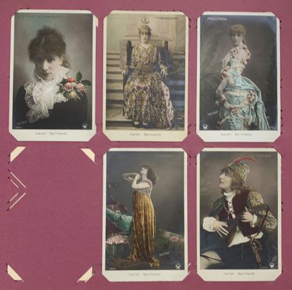 null Sarah Bernhardt : lot de cartes postales anciennes sur la comédienne Sarah Bernhardt....