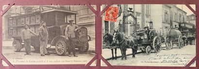 null Automobiles et taxis à Paris : lot de cartes postales anciennes sur l’univers...