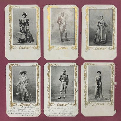 null Sarah Bernhardt : lot de cartes postales anciennes sur la comédienne Sarah Bernhardt....
