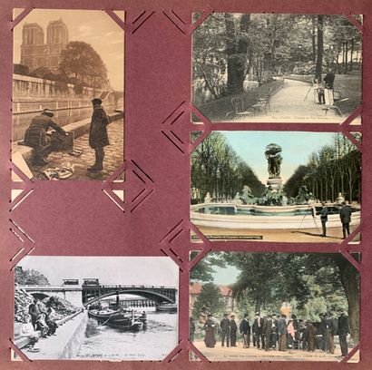 null Paris pittoresque : lot de cartes postales anciennes sur la vie pittoresque...