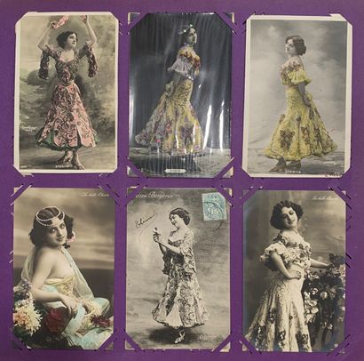 null Caroline Otero : lot de cartes postales anciennes sur l’artiste Otero. Nombreux...