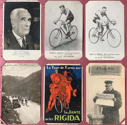 Tour de France : Lot de cartes postales anciennes...