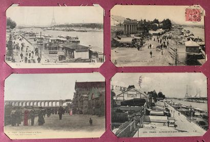 null La Paris pittoresque des bords de Seine : lot de cartes postales anciennes sur...