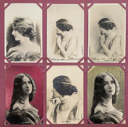 null Cléo de Mérode : lot de cartes postales anciennes sur la danseuse et icone de...