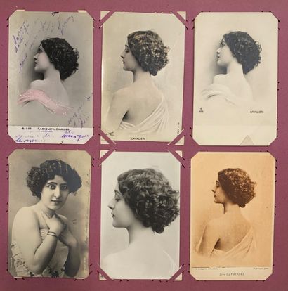 null Cavaliéri: lot of old postcards about the soprano Cavaliéri. Many portraits,...