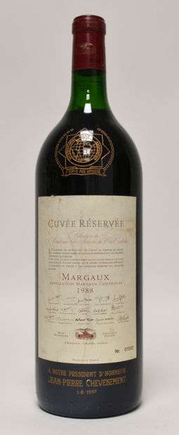 null 1 MAGNUM Cuvée réserve de Margaux, sélection de l'académie des Arts et du vin...