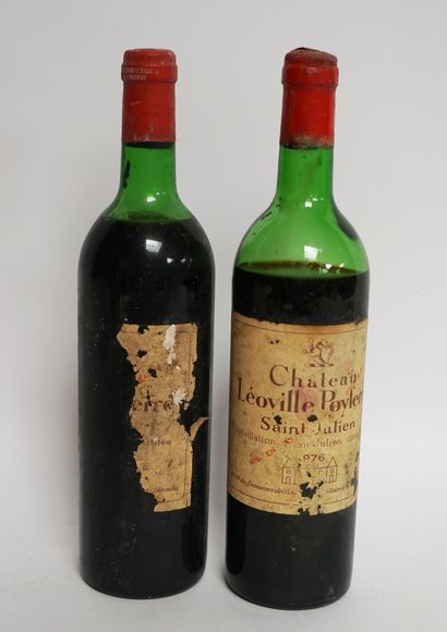 Deux bouteilles CHATEAU LEOVILLE POYFFER...