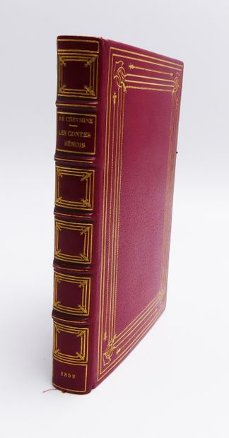 null [CHEVIGNƒ (Louis de)]. Les contes rémois. Paris, Michel levy freres, 1858. In-12,...