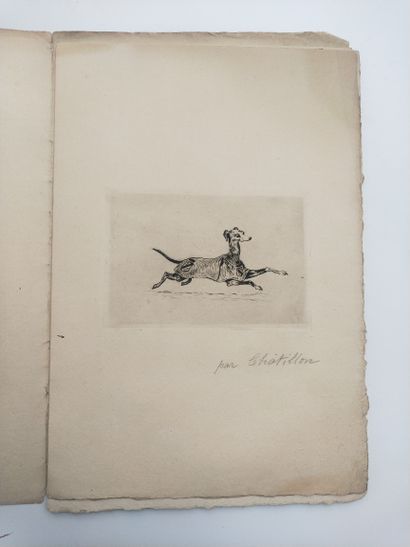 null 
LE CHATILLON (Auguste). La levrette en pal'tot. sl, sn, sd (1881). In-8 en...