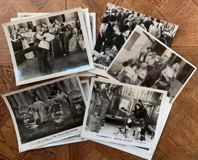 null Charlie Chaplin: lot of silver photographic prints and exploitation prints on...