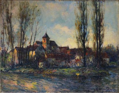 Michel KOROCHANSKY (1866-1925). Village en...