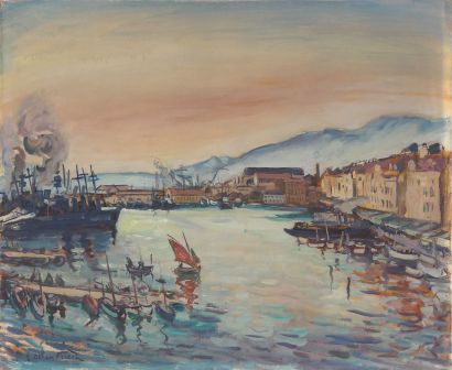 Emile-Othon FRIESZ (1879-1949)Port de Toulon....
