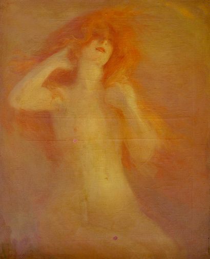 
Georges PICARD (1857-1946) Femme rousse...