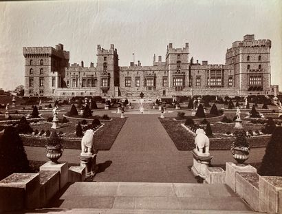 null Jardins, vues extérieures et intérieures du Château de Windsor. Angleterre....