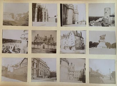 null Album de voyage composé d’environ 90 épreuves photographiques sur papier albuminé...