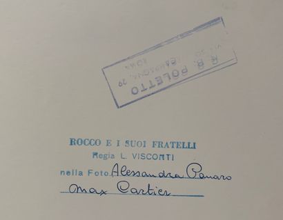 null Giovan Battista Poletto (1915-1988) dit G.B. Poletto. Scènes du film Rocco et...