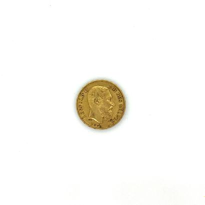 PIECE de 20 francs Belgique Léopold II