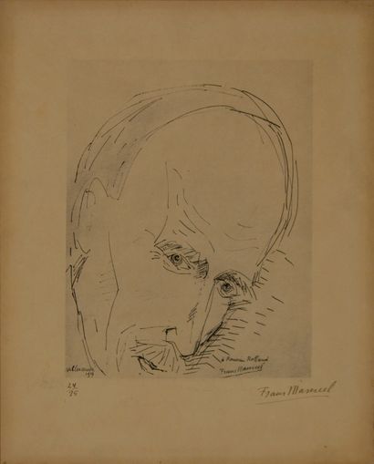 Frans MASEREEL (1889-1972) Portrait de Romain...
