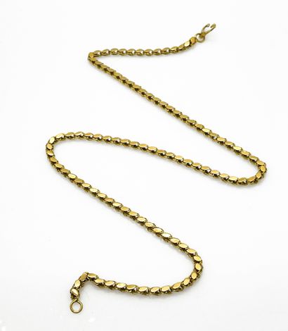 585 mils yellow gold NECKLACE with 750 mils...