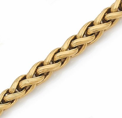 null BRACELET in yellow gold 750 mils. Weight 12,3 g L. 17,5 cm