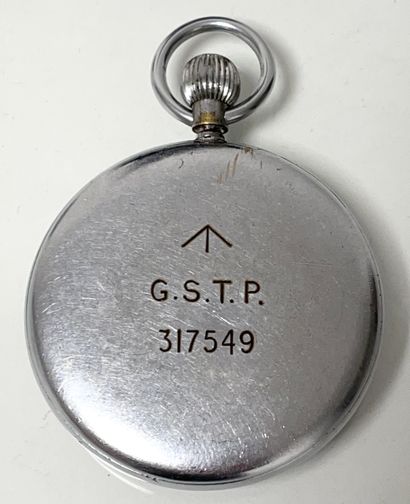 null JAEGER-LECOULTRE. Military pocket watch, Vers 1940. Rare MONTRE de poche de...