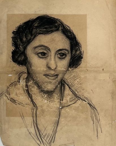 null Roderic O’CONOR (1860-1940) Deux études, Femme en buste et Portrait de femme....