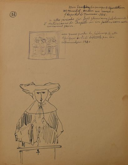 null Joseph LACASSE (1894-1975) Rare et intéressant recueil de vingt neuf dessins,...