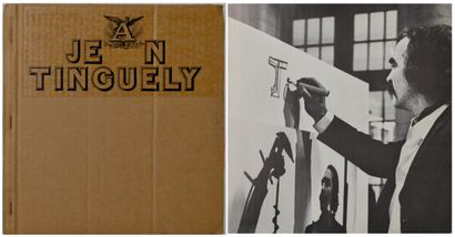 null Jean TINGUELY (1925-1991) Exhibition catalog on the artist, drawings and engravings...