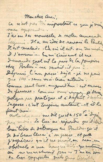 null Charles FILIGER, peintre français (1863-1928) correspondance de 14 lettres autographes...