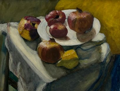 null Surroundings of Roderic O'CONOR (1860-1940) Still life with fruits and vegetables....